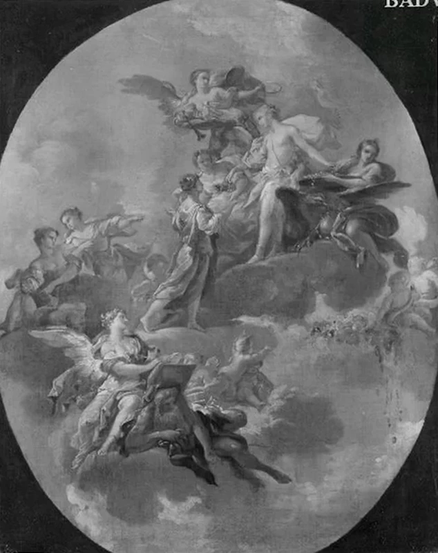 Rappresentazione mitologica tra le nuvole - Führermuseum